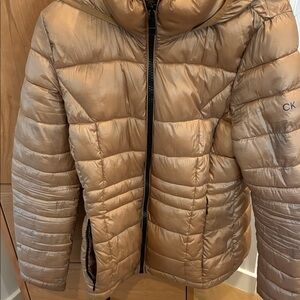 Calvin Klein Women's Tan Puffer Jacket